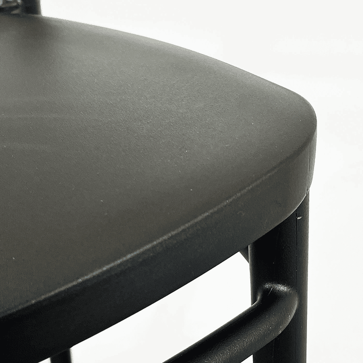 TABURETE BAR CROSSBACK NEGRA - 5