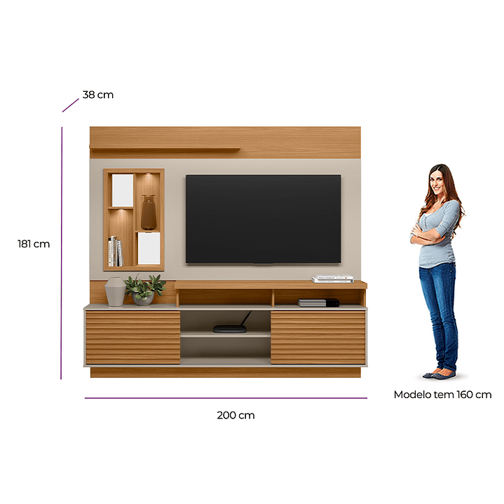 HOME AMALFI 2.0 TV 60' NATURE OF FWHITE - 3