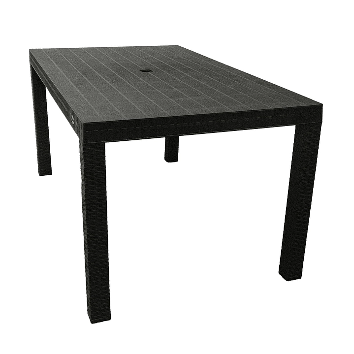 JUEGO DE COMEDOR TERRAZA MACAO CHOCOLATE 155X90 CM 6 SILLAS - 5