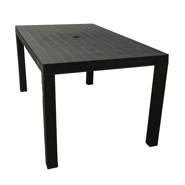JUEGO DE COMEDOR TERRAZA MACAO CHOCOLATE 155X90 CM 6 SILLAS - 5