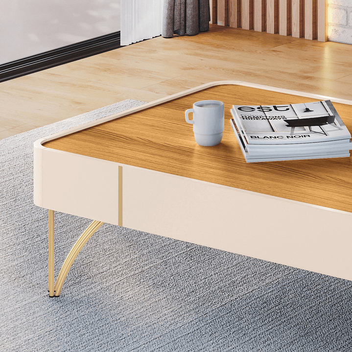 MESA DE CENTRO DONCELLA OFF WHITE CINAMOMO - 3
