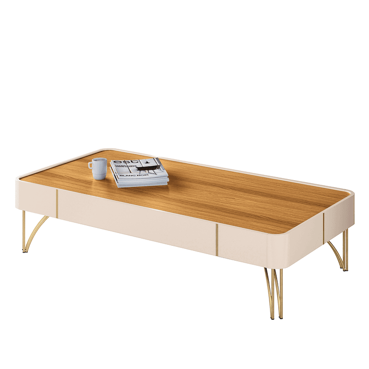 MESA DE CENTRO DONCELLA OFF WHITE CINAMOMO - 5