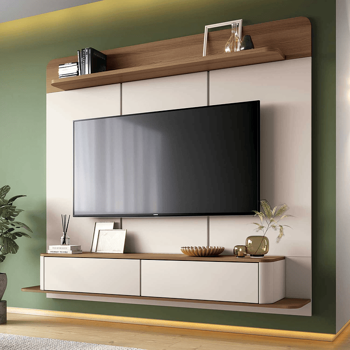 HOME PANEL PROVENZA TV 70' 1.8 OFF WHITE CASTAÑO - 1