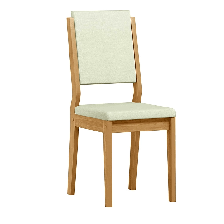 JUEGO DE COMEDOR AMORE  135X135 CM VIDRIO 6 SILLAS BEIGE - 4