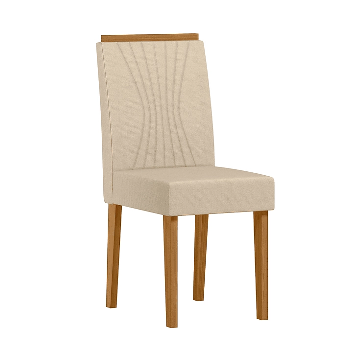 JUEGO DE COMEDOR PROVENCE 4 SILLAS VIDRIO OFF WHITE - 2