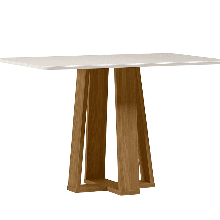 JUEGO DE COMEDOR PROVENCE 4 SILLAS VIDRIO OFF WHITE - 3
