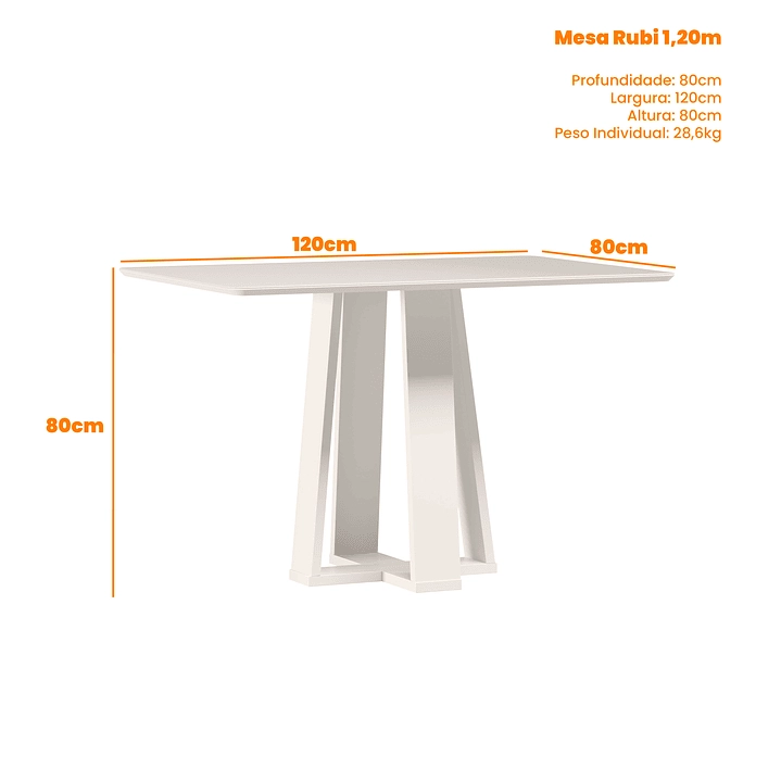 JUEGO DE COMEDOR PROVENCE 4 SILLAS VIDRIO OFF WHITE - 4
