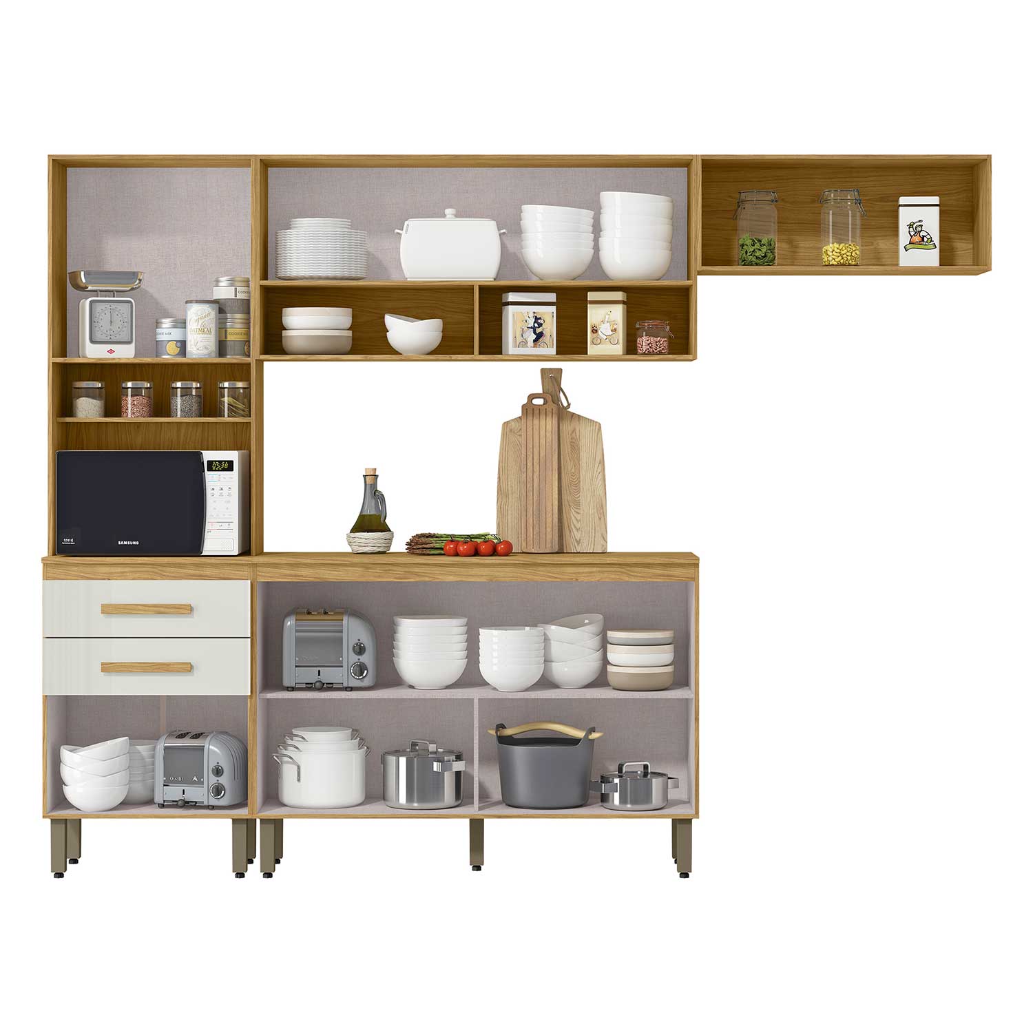 Kit Mueble de Cocina Mery Ann Marrocos/ Off white 258,8        196,2x38,1x256,4 - 4