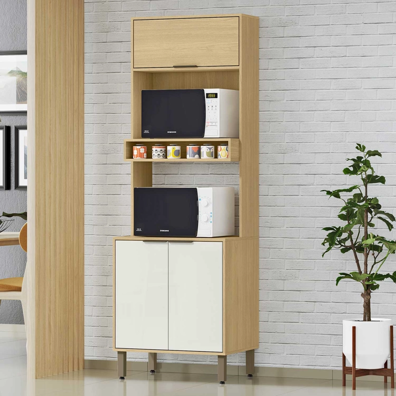 MUEBLE DE COCINA PARA MICROONDAS CAMIL  210.5x51,6x70 - 1
