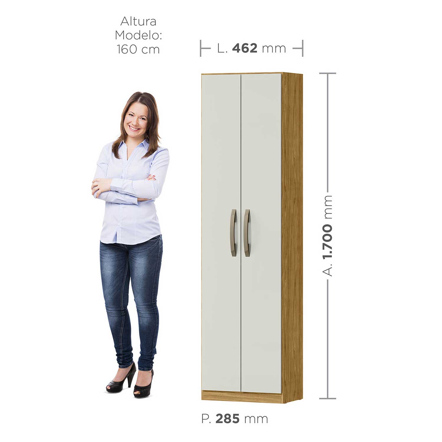 Despensa Multiuso Eden Marrocos / Off White 170 x 46.2 x 28,5 - 3