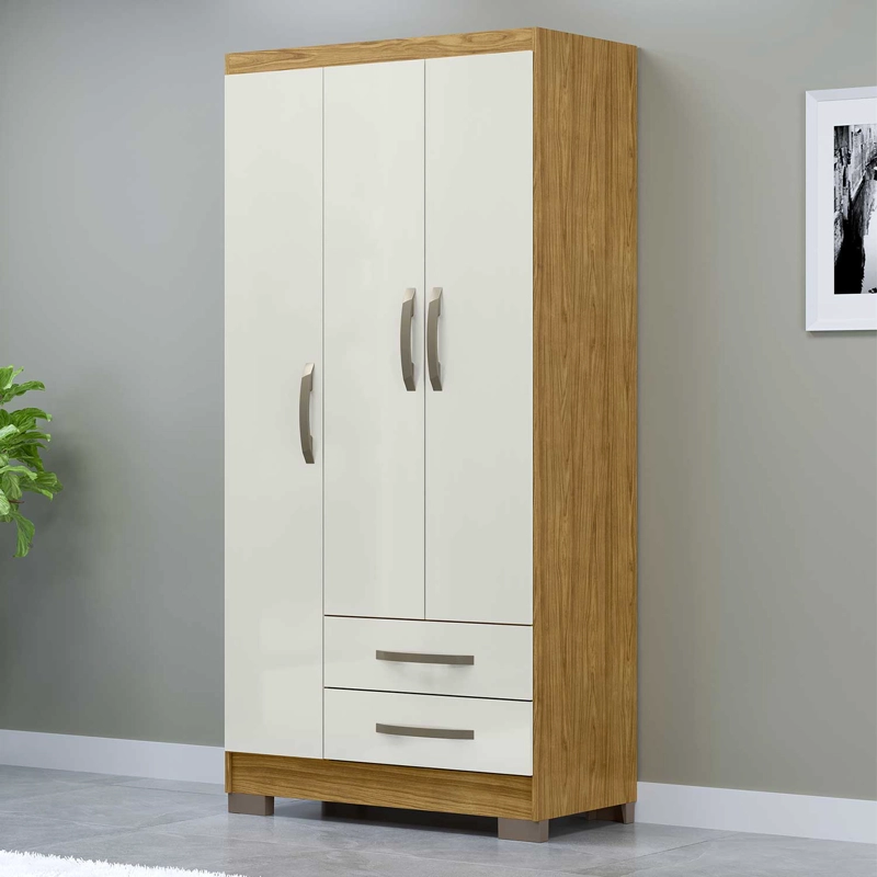 Closet 3 puertas Classic Marrocos/ Off white 188x46x80 - 1