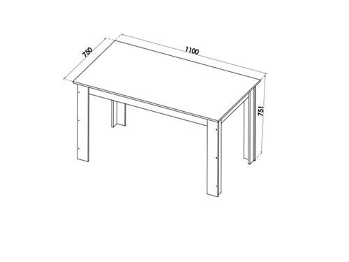 JUEGO DE COMEDOR 4 SILLAS PROMESA CAFE 75,1 x 75 x 110 cm - 3