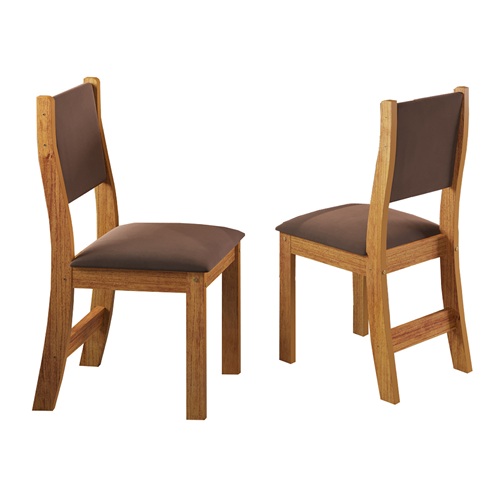 JUEGO DE COMEDOR 4 SILLAS PROMESA CAFE 75,1 x 75 x 110 cm - 5