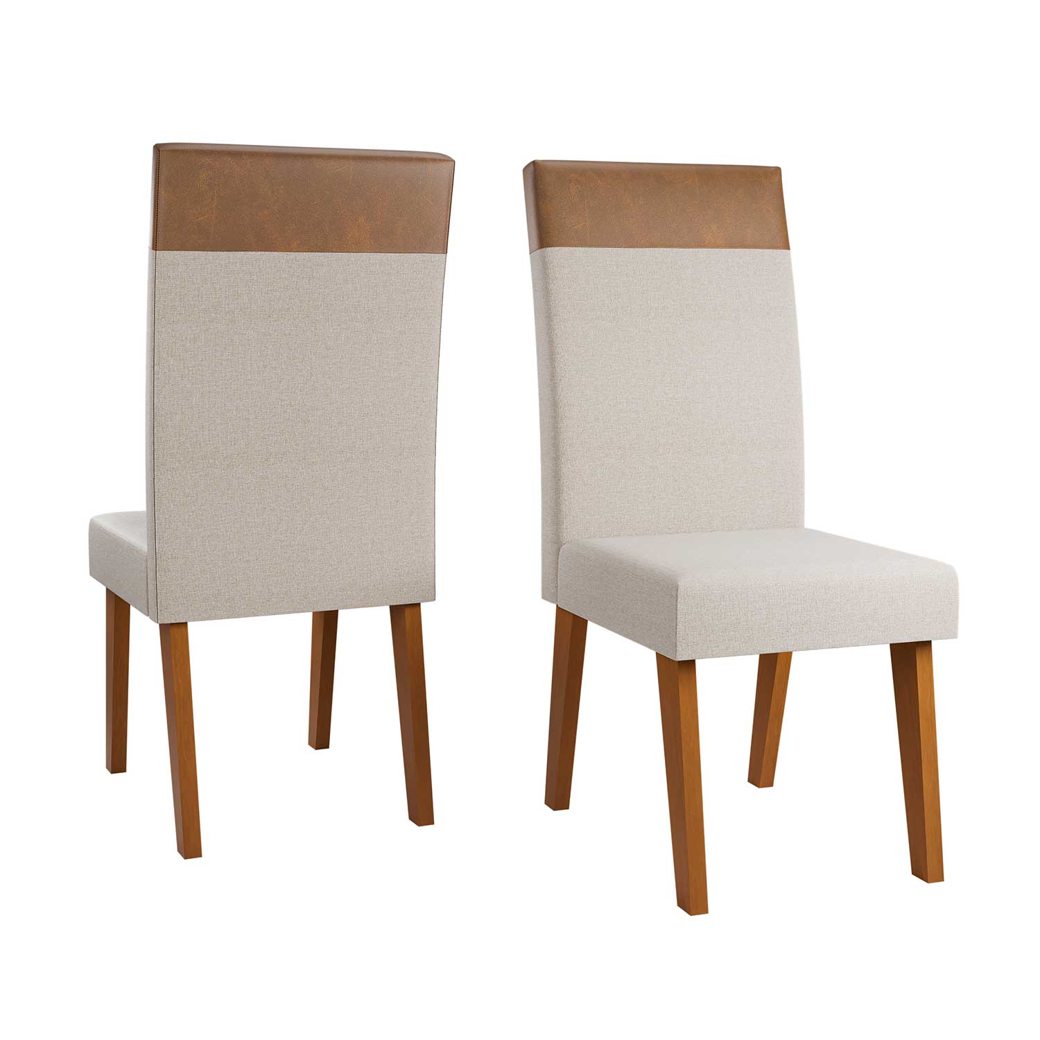 JUEGO DE COMEDOR 6 SILLAS IMPERIAL BEIGE 80 x 80 x 160 cm - 4