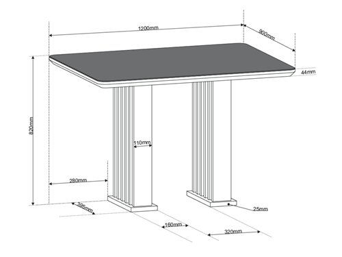 JUEGO DE COMEDOR 4 SILLAS HERITAGE BEIGE  82 x 90 x 120 cm - 2