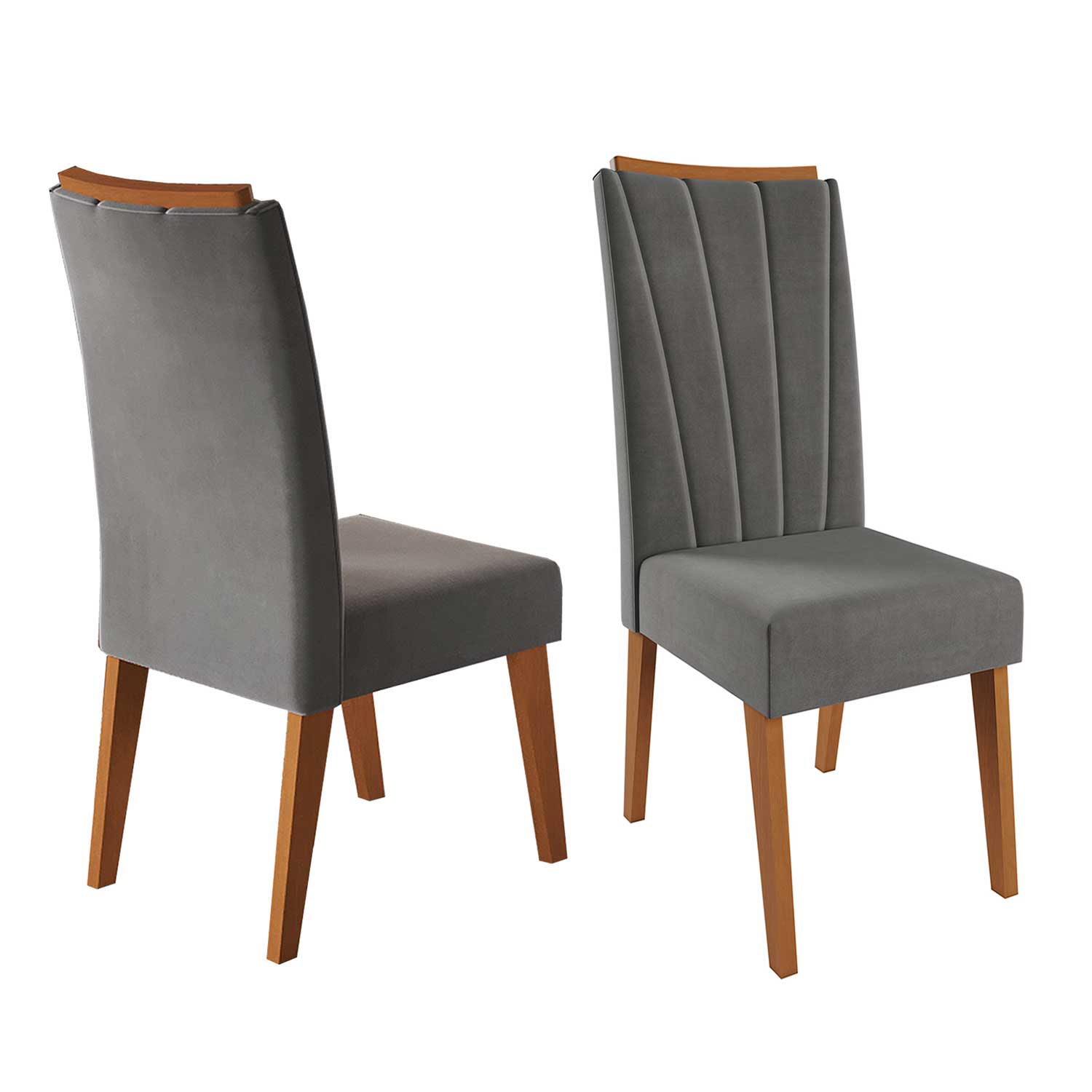 JUEGO DE COMEDOR 4 SILLAS HERA GRIS 77,6 x 90 x 90 cm - 3
