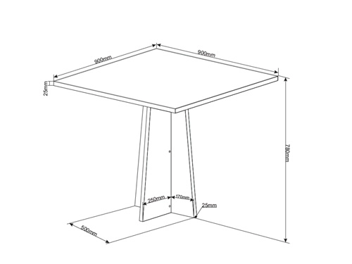 JUEGO DE COMEDOR 4 SILLAS LEGADO GRIS 78 x 90 x 90 cm - 3