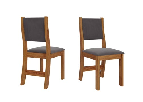 JUEGO DE COMEDOR 4 SILLAS LEGADO GRIS 78 x 90 x 90 cm - 4