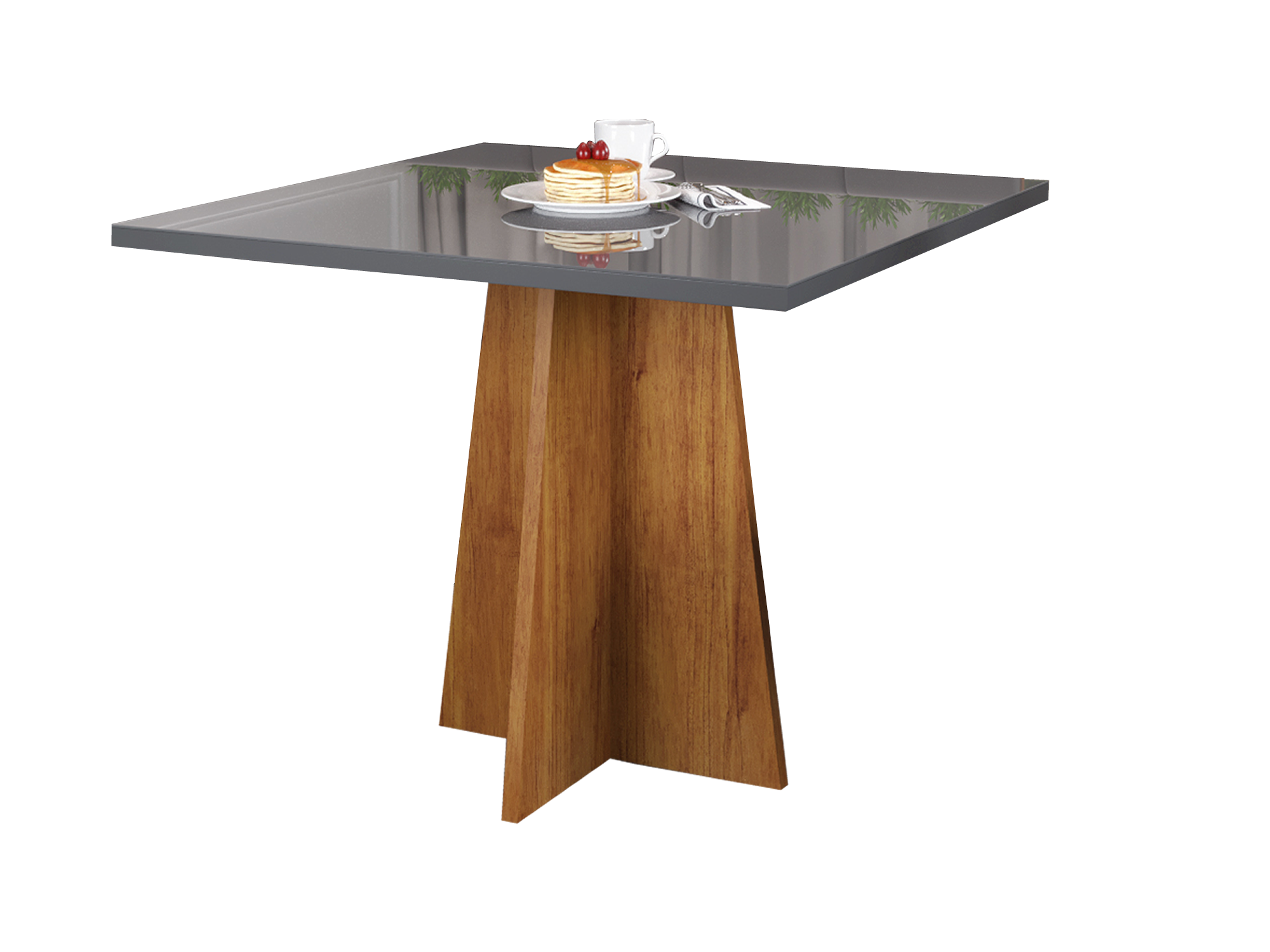 JUEGO DE COMEDOR 4 SILLAS LEGADO GRIS 78 x 90 x 90 cm - 5