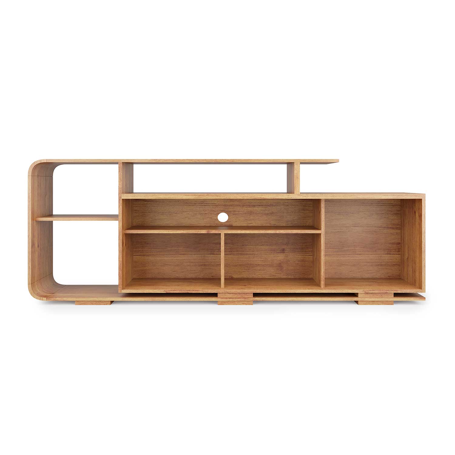 RACK TV RIVIERA COLOR MIEL HASTA 75"  (72 x 40 x 180, 5 cm) - 3