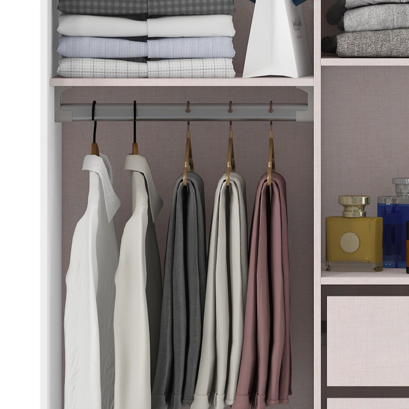 CLOSET 2 PUERTAS CORREDERA LUMIÈRE 190 X 91,7 X 46,5 BLANCO NIEVE - 4