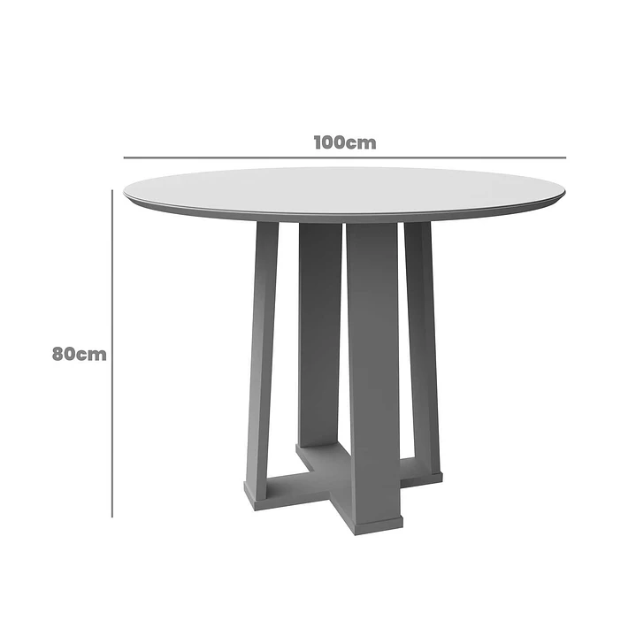 JUEGO DE COMEDOR 4 SILLAS STYLE VIDRIO 1.0 BEIGE - 5