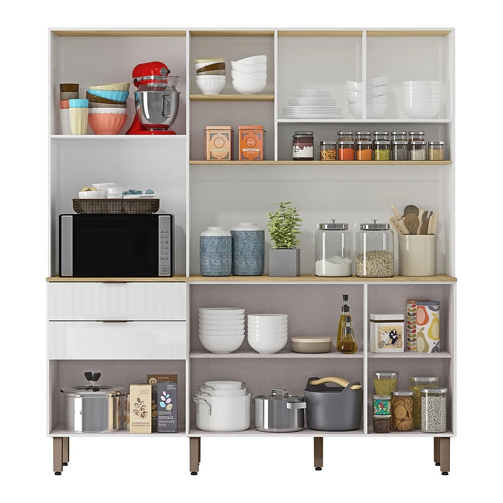 KIT MUEBLE DE COCINA MAGNOLIA BLANCO NIEVE 195 X 177,9 X 38 - 2