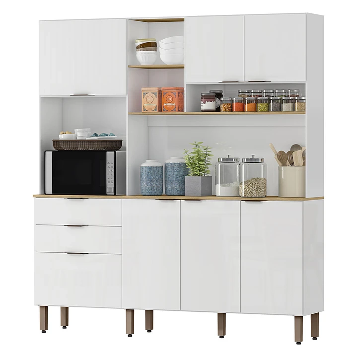 KIT MUEBLE DE COCINA MAGNOLIA BLANCO NIEVE 195 X 177,9 X 38 - 3