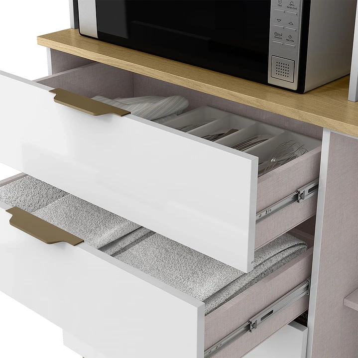 KIT MUEBLE DE COCINA MAGNOLIA BLANCO NIEVE 195 X 177,9 X 38 - 4