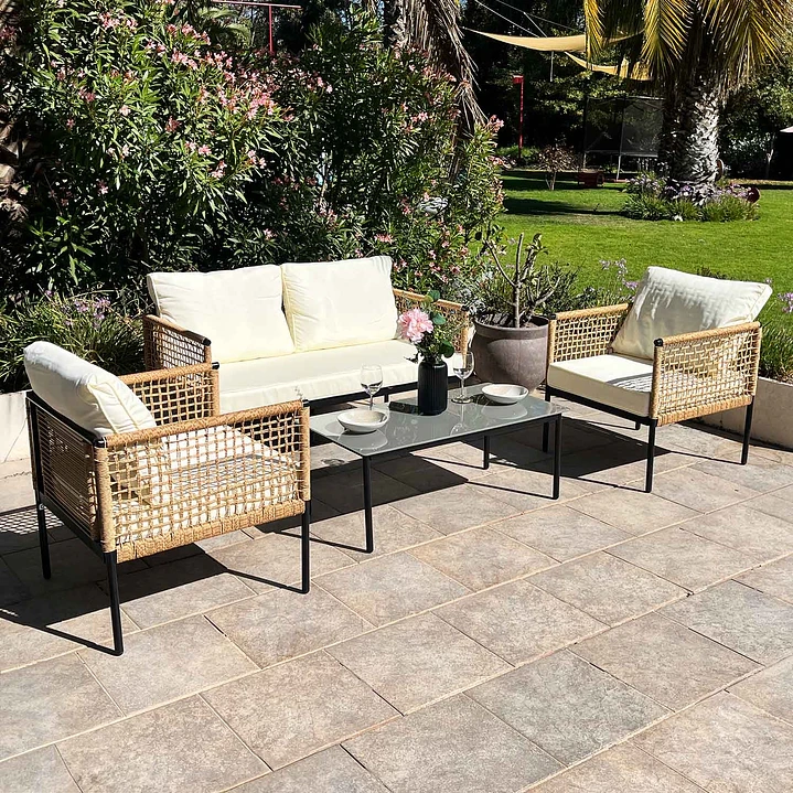 JUEGO DE LIVING TERRAZA MALAGA 4 PERSONAS - 2