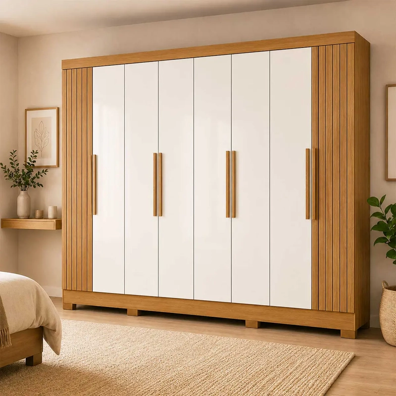CLOSET 8 PUERTAS DIPLOMATA FREIJO OFF WHITE. - 1