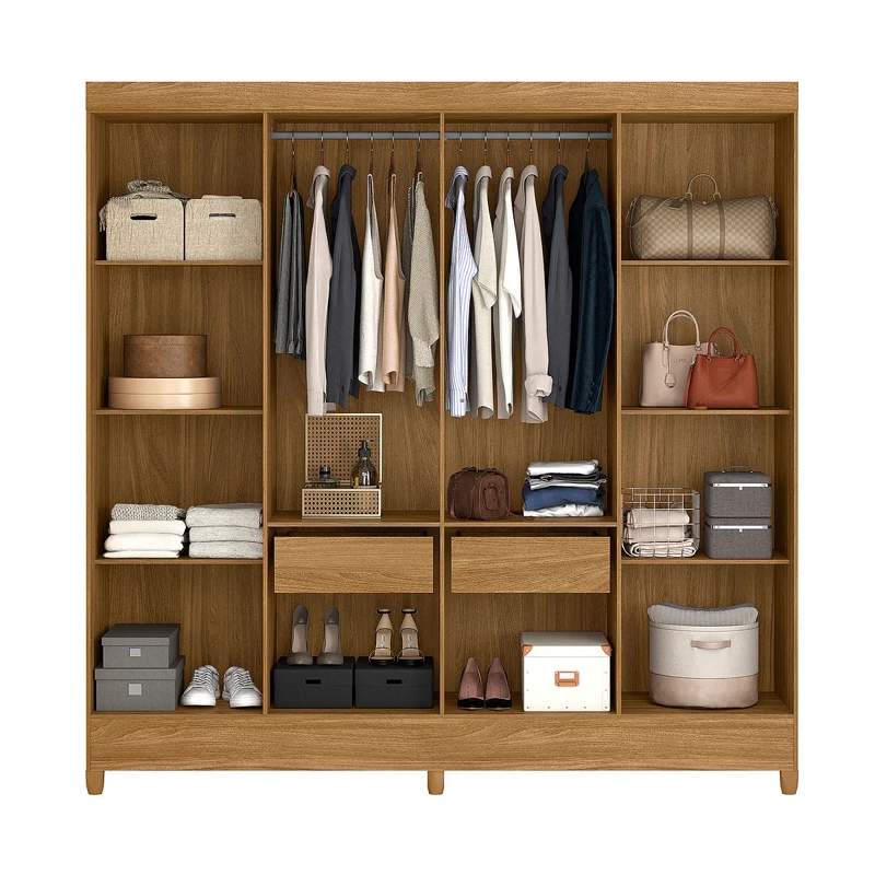 CLOSET 8 PUERTAS MARAJO FREIJO OFF WHITE. - 2