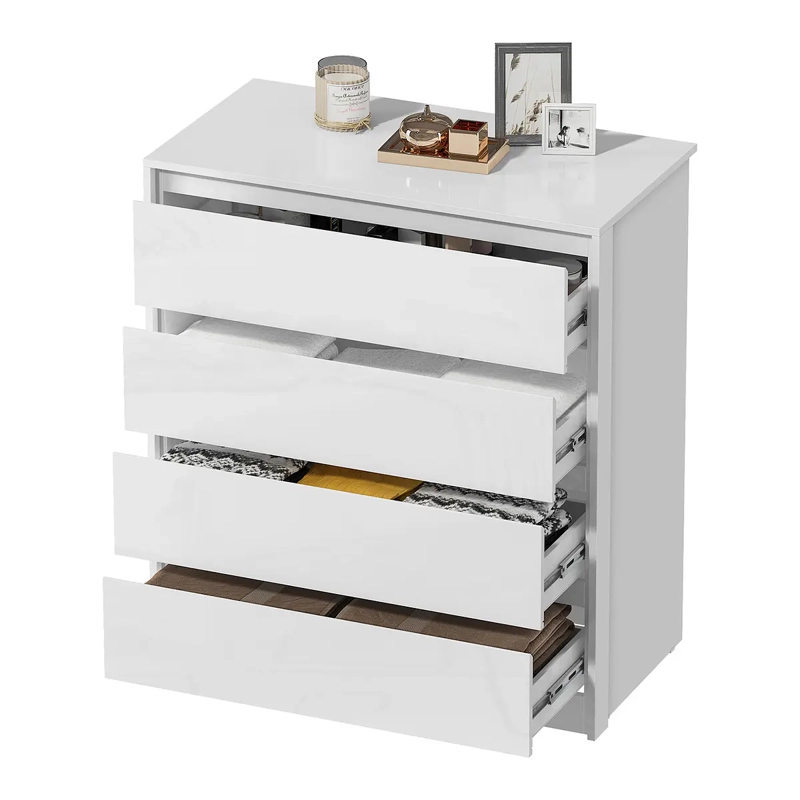 COMODA NOËLLE 4 CAJONES BLANCA 99,2 X 89 X 47,4 - 2