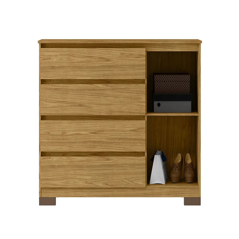 COMODA 4 CAJONES 1 PUERTA ALESSIA MARROCO/ MARROCO 100 X 99,3 X 41 - 2