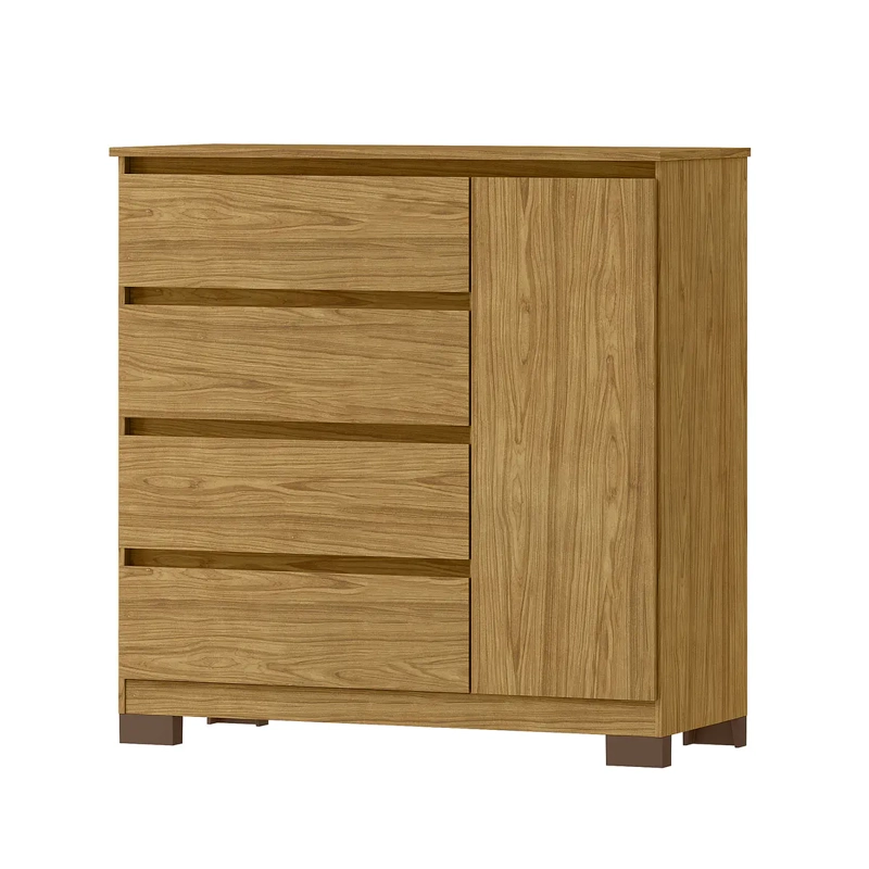 COMODA 4 CAJONES 1 PUERTA ALESSIA MARROCO/ MARROCO 100 X 99,3 X 41 - 3