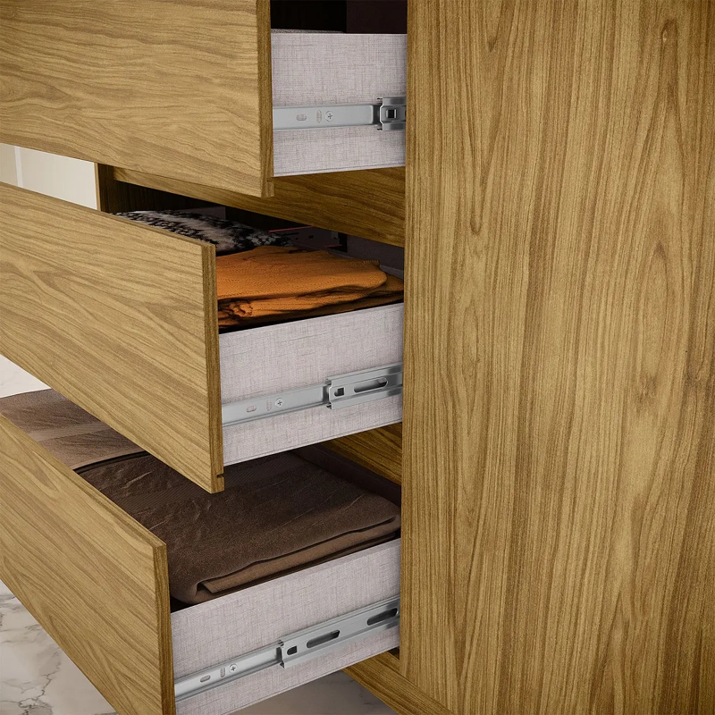 COMODA 4 CAJONES 1 PUERTA ALESSIA MARROCO/ MARROCO 100 X 99,3 X 41 - 4