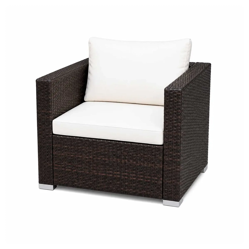 JUEGO DE TERRAZA GALES CON SOFA 3C CHOCOLATE - 8