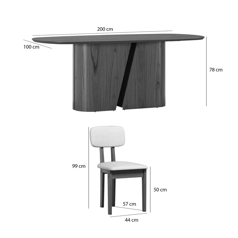 JUEGO DE COMEDOR 2.00 YASMIN VIDRIO 8 SILLAS BEIGE - 5