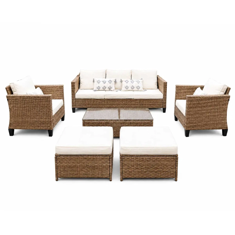 JUEGO DE LIVING TERRAZA CONSTANZA 7 PERSONAS - 2