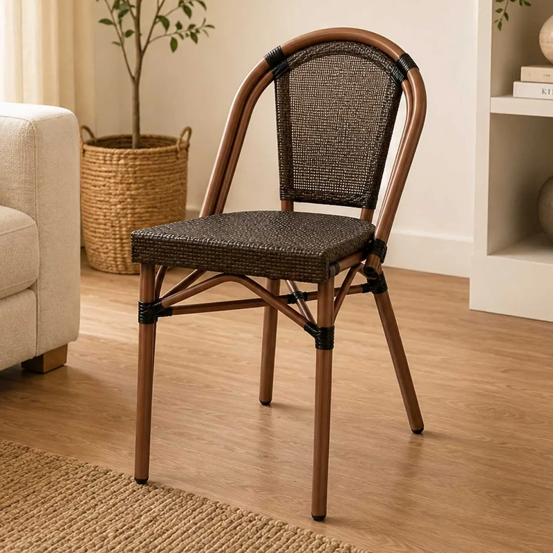 SILLA PARISINA CLASICA CAFE  2 UNIDADES - 2