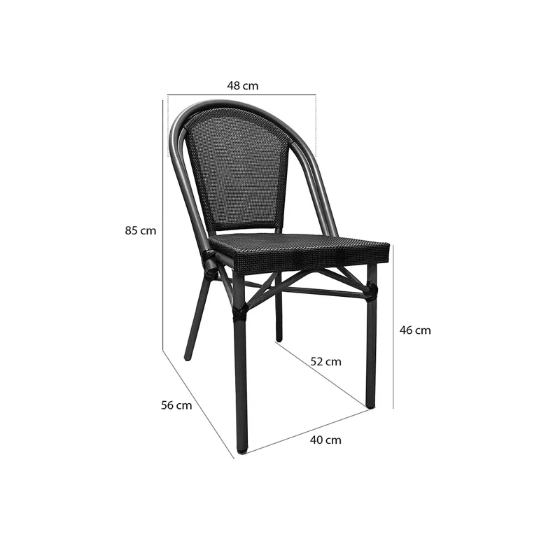 SILLA PARISINA CLASICA CAFE  2 UNIDADES - 7