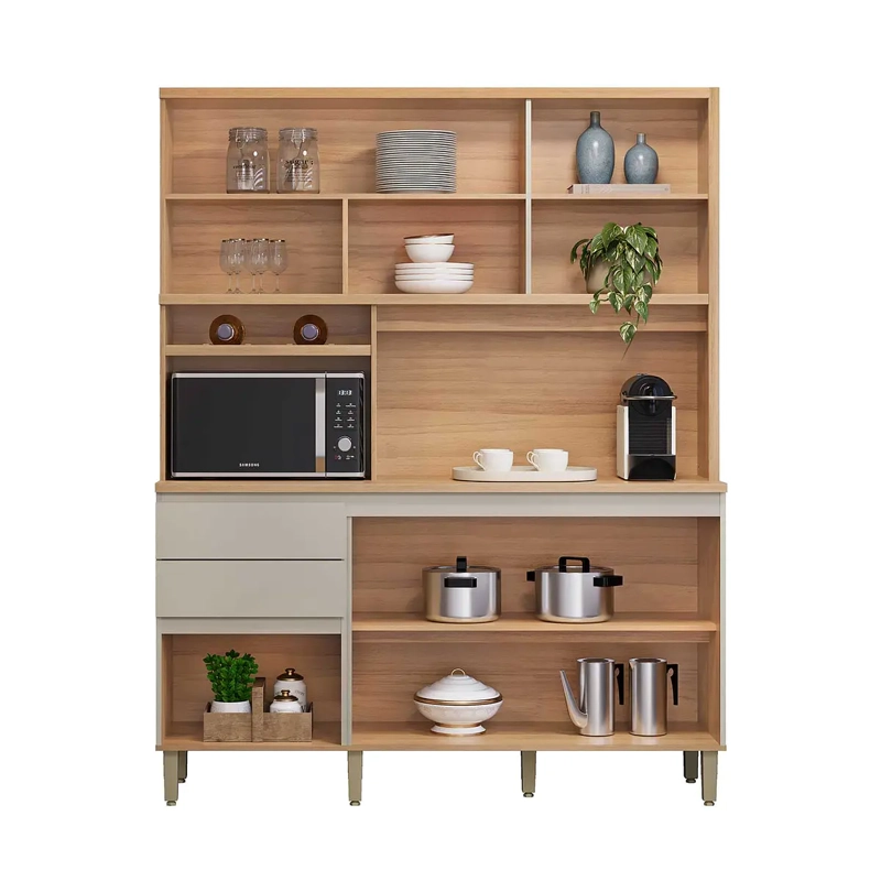 KIT COCINA AUSTIN 1.65M JEQUITIBA GRIS MATTE - 2
