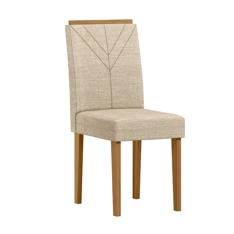 JUEGO DE COMEDOR REDONDO 6 SILLAS SERENA VIDRIO 1.35 BEIGE - 4