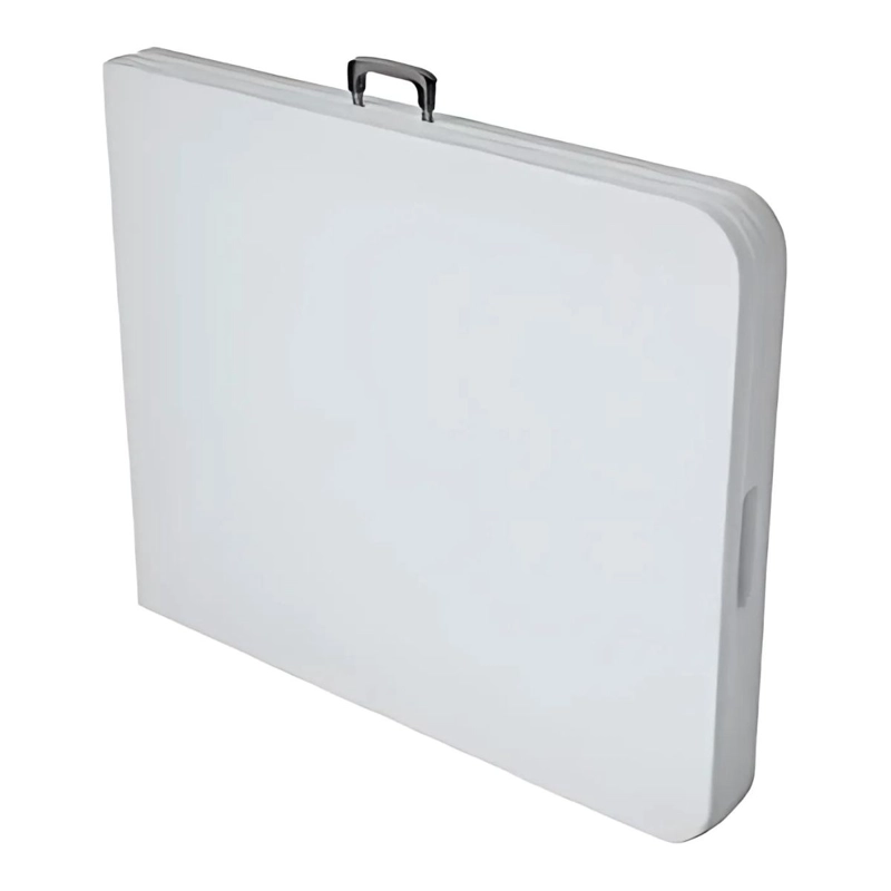MESA TODODESCUENTO PLEGABLE 180 CM FACIL ARMADO BLANCO - 6
