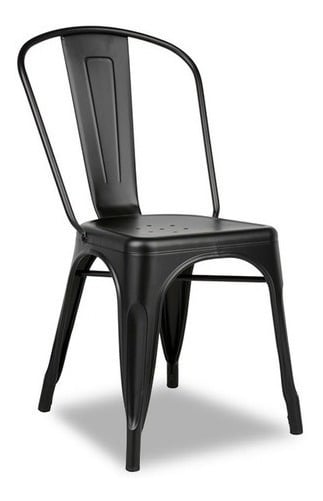 SILLA COMEDOR TOLIX NEGRO EVENTO CASINO RESTAURANT - 1