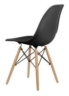 SILLA EAMES DSW COLOR NEGRO, COMEDOR, TERRAZA, BAR, NEGOCIO - 2