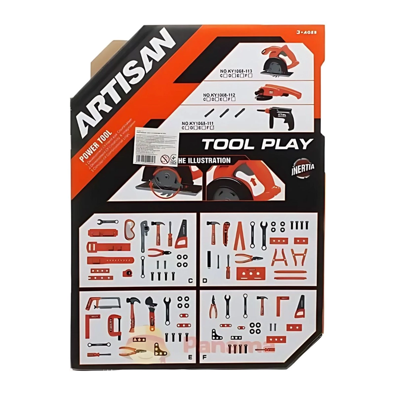 SET TODODESCUENTO JUEGO HERRAMIENTAS PORTÁTIL PEQ. NIÑOS 23 PIEZAS ROJO - 3