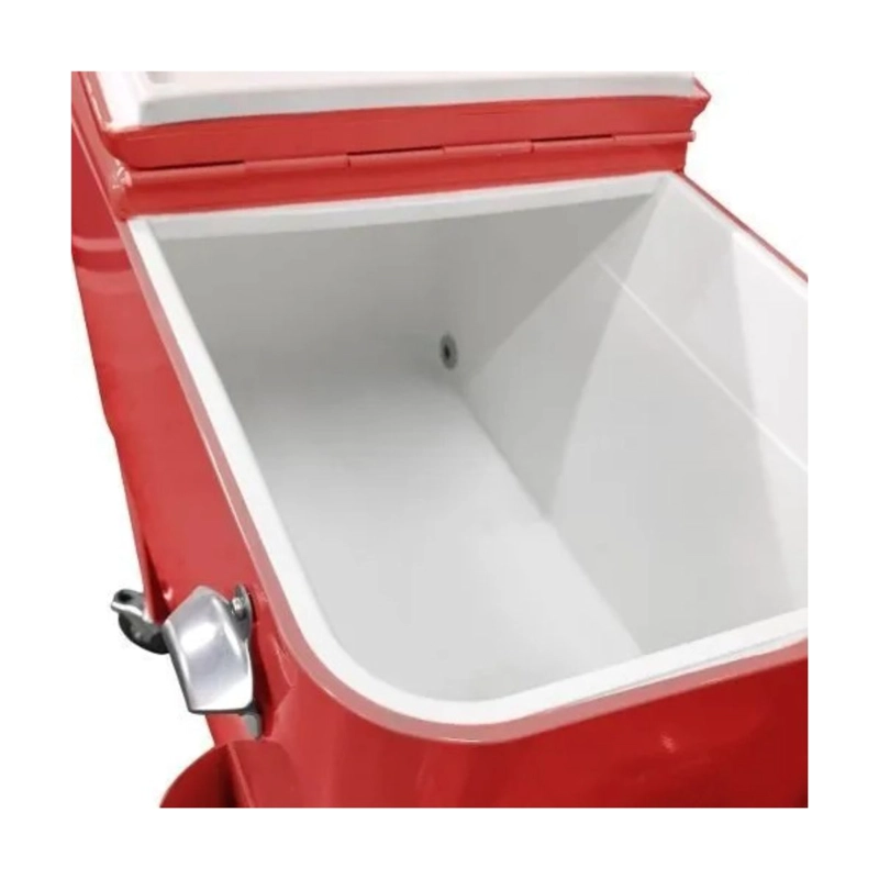 COOLER RETRO ROJO CON RUEDAS - 4