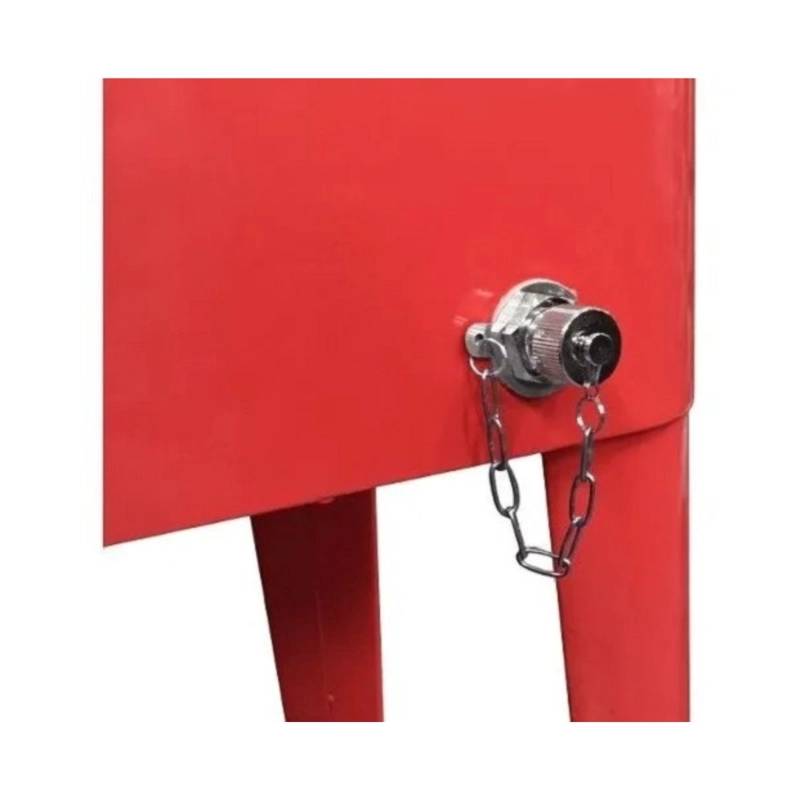 COOLER RETRO ROJO CON RUEDAS - 6