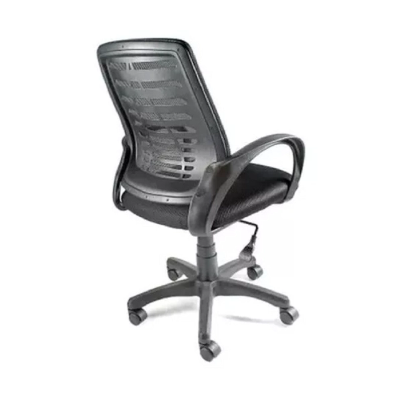 SILLA DE ESCRITORIO NEGRA, OFICINA, AJUSTABLES - 4